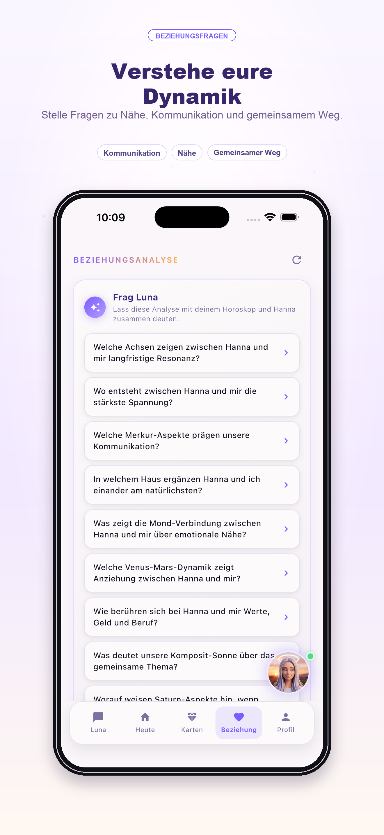 Beziehungsfragen — Synastrie